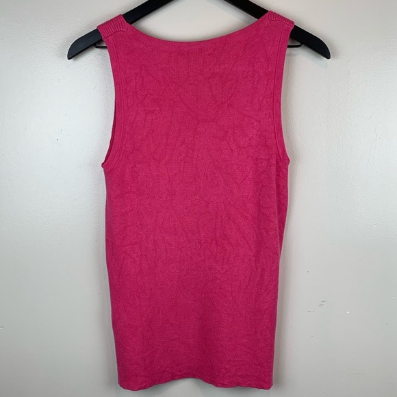 🛍 Leo & Nicole Pink Sweater Tank Medium - Picture 4 of 5